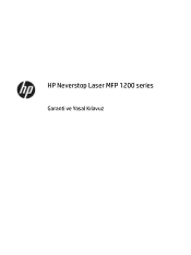 HP Neverstop Laser MFP 1200 Garanti ve Yasal Kilavuz