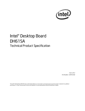 Intel BOXDH61SA Product Specification