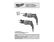 Milwaukee Tool 1/2 in. Dual Speed Hammer-Drill Operators Manual