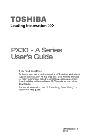 Toshiba PX35t-ASP0305KL User Guide