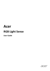 Acer X35 User Manual RGB Light Sense