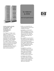 HP LH6000r HP Netserver LP 2000r Datasheet