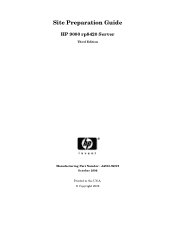 HP rp8420 Site Preparation Guide, Third Edition - HP 9000 rp8420 Server