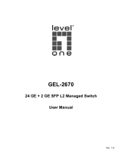 LevelOne GEL-2670 Manual