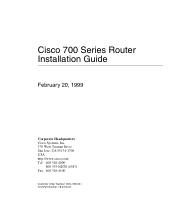Cisco RSP720-3C-10GE= Installation Guide