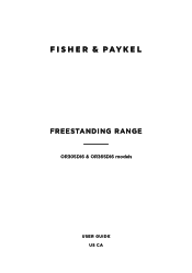 Fisher and Paykel OR30SDI6X1 User Guide