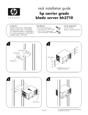 HP Disk Carrier Blade for bh3710 Rack Mounting Guide - HP Carrier Grade Blade Server bh3710