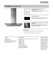AEG X69454MD10H Specification Sheet