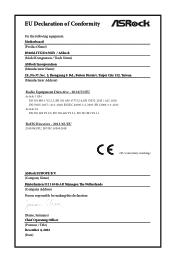 ASRock B760M-ITX/D4 WiFi CE Declaration of Conformity