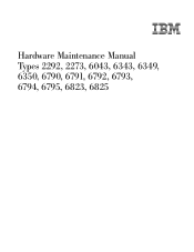 Lenovo NetVista Hardware Maintenance Manual (HMM) for NetVista 2292, 6343, 6349, 6350, 6790, 6791, 6792, 6793, 6794, 6795, 6823, and 6825 system