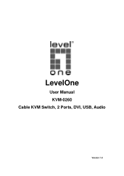 LevelOne KVM-0260 Manual