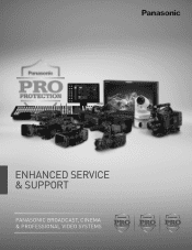 Panasonic AG-UX90NTSC Pro Video Enhanced Service and Support Brochure