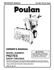 Poulan P627ES User Manual