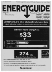 Thermador T24UR910LS Energy Guide