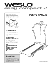 Weslo Easy Compact 2 Treadmill Uk Manual