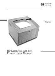 HP C3916A HP LaserJet 5, 5M, and 5N Printer - User's Guide