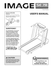 Image Fitness Se7.8 Treadmill English Manual