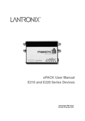 Lantronix E210 Series ePACK User Guide