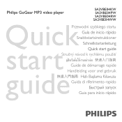 Philips SA2VBE04KC Quick start guide