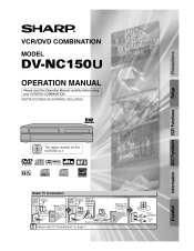 Sharp DV-NC150U DV-NC150U Operation Manual
