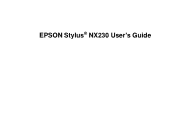 Epson Stylus NX230 User Guide