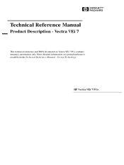 HP Vectra VEi7 HP Vectra VEi7, Technical Reference Manual (Product Description)