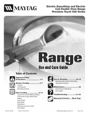 Maytag MER6741BAW Use and Care Guide