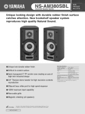 Yamaha NS-AM380SBL NS-AM380SBL Owners Manual