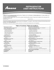 Amana ART318FFDS Use & Care Guide