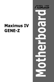 Asus MAXIMUS IV GENE-Z User Manual