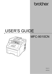 Brother International MFC-9010CN Users Manual - English