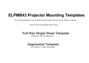 Epson 575W Mounting Templates (ELPMB43)
