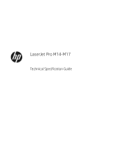 HP LaserJet M11-M31 Technical Specifications