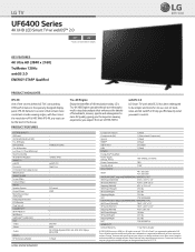LG 43UF6400 Specification - English