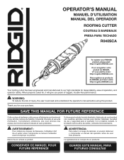 Ridgid R040SCA Operation Manual