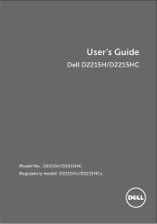 Dell D2215H Dell  Monitor Users Guide