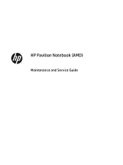 HP Pavilion 15-ab200 Pavilion Notebook AMD Maintenance and Service Guide