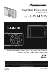 Panasonic DMCFS15K Digital Still Camera