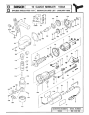Bosch 1533A Parts List