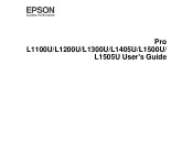Epson Pro L1505U Users Guide