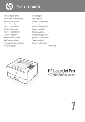 HP LaserJet Pro 4001-4004n Setup Guide 1