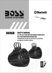 Boss Audio B6RGB User Manual