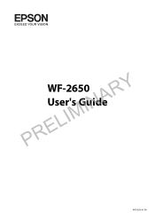 Epson WorkForce WF-2650 User Manual