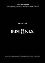 Insignia NS-BIPCD03 User Manual (Spanish)