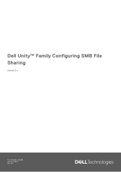 Dell Unity 400 DC Unity Family Configuring SMB File Sharing