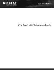 Netgear UTM9S UTM - ReadyNAS Integration Guide