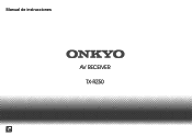 Onkyo TX-RZ50 9.2-Channel THX Certified AV Receiver Instruction Manual - Spanish