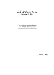 Acer Aspire 4540 Acer Aspire 4540 Series Service Guide