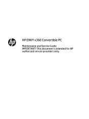 HP ENVY 15-u200 Maintenance and Service Guide