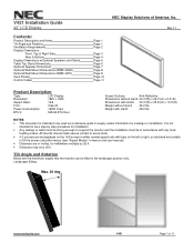 NEC V421 V421-2 : install guide